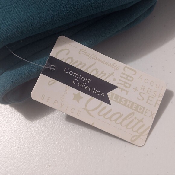 NWT Pembrook Fleece Sweatsuit Set S Small Pants Sweatshirt Crewneck Top Teal New - Picture 5 of 10